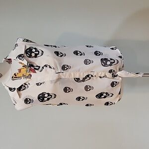 VINTAGE HAVANA sheer skull shirt Spooky Halloween Size medium.